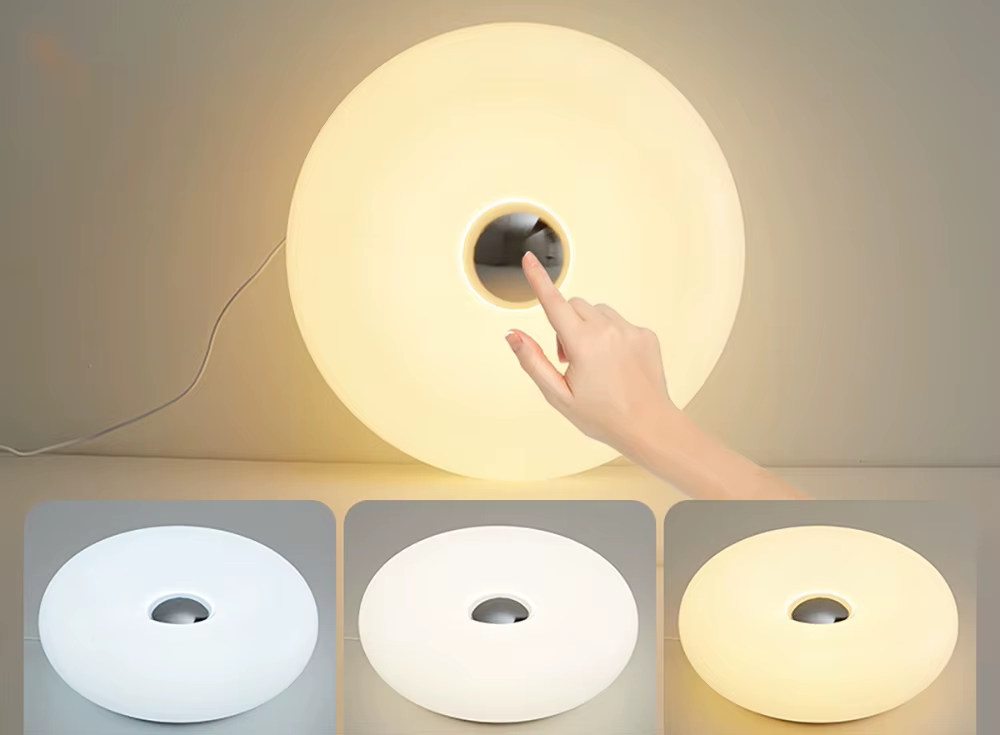 RGB 16-Color Dimmable Donut LED Desk Lamp